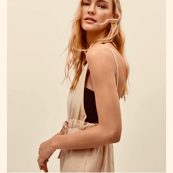 Bershka open back tie strap jumpsuit/ overalls - Picture 8 of 11